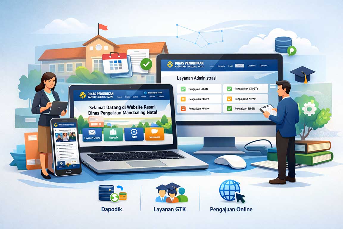 Update Website Dinas Pendidikan Kabupaten Mandailing Natal